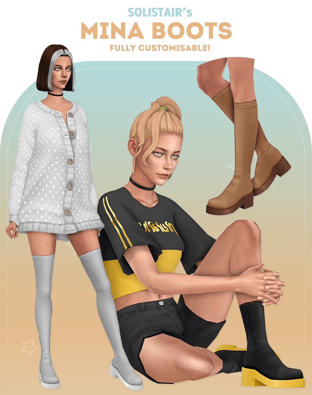 Скриншот мода Сапоги Mina Boots